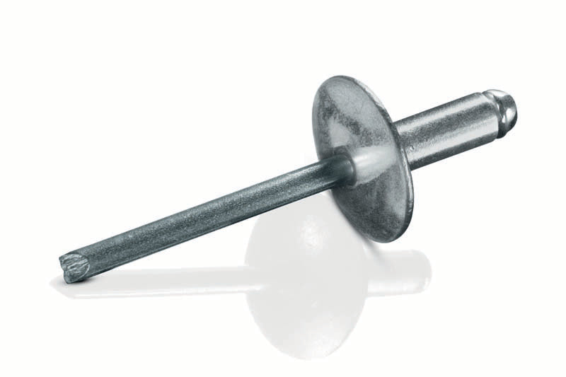 1/8" (.126-.187 Grip) Large Flange Steel/Steel Blind Rivet (500/box) delivers secure fastening with durable construction, ideal for sheet metal and assembly ...