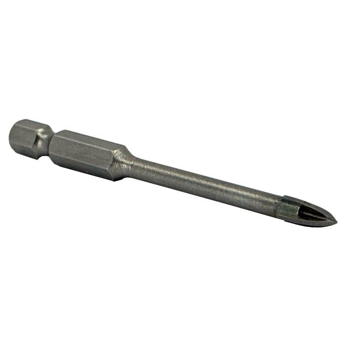 1/2" Hex Shank Quad Carbide Tip Glass & Tile Drill Bit by Drill America, carbide tip drill bit for precision work