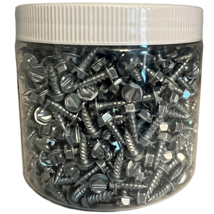 #6 X 3/8" HWH Pierce Point Screws, Zinc QTY: 1000