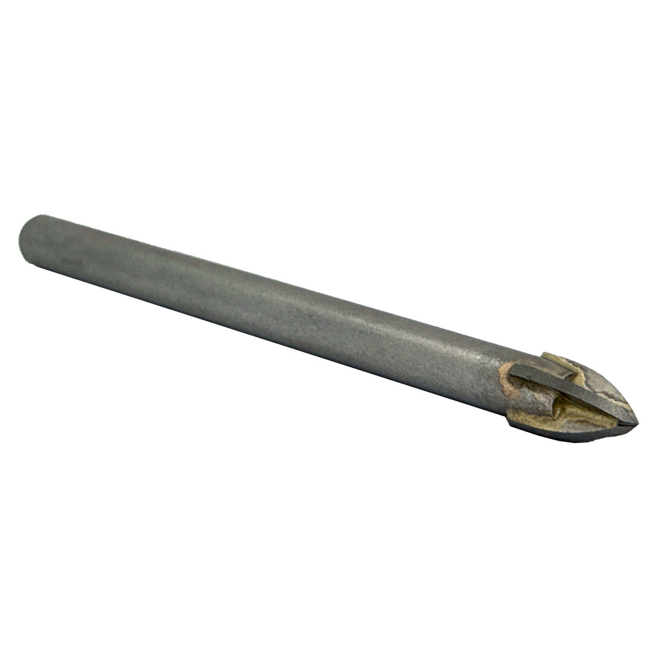 1/2" Round Shank Quad Carbide Tip Glass & Tile Drill Bit by Drill America, carbide tip drill bit for precision work