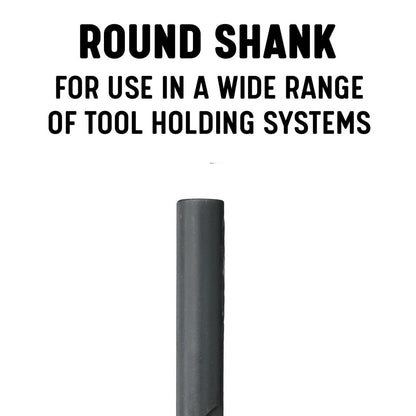 #28 HSS Black Oxide Jobber Length Drill Bit, Qualtech