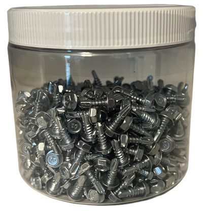 #8 X 1/2" HWH Self-Drilling Sheet Metal Screws, Zinc QTY: 500