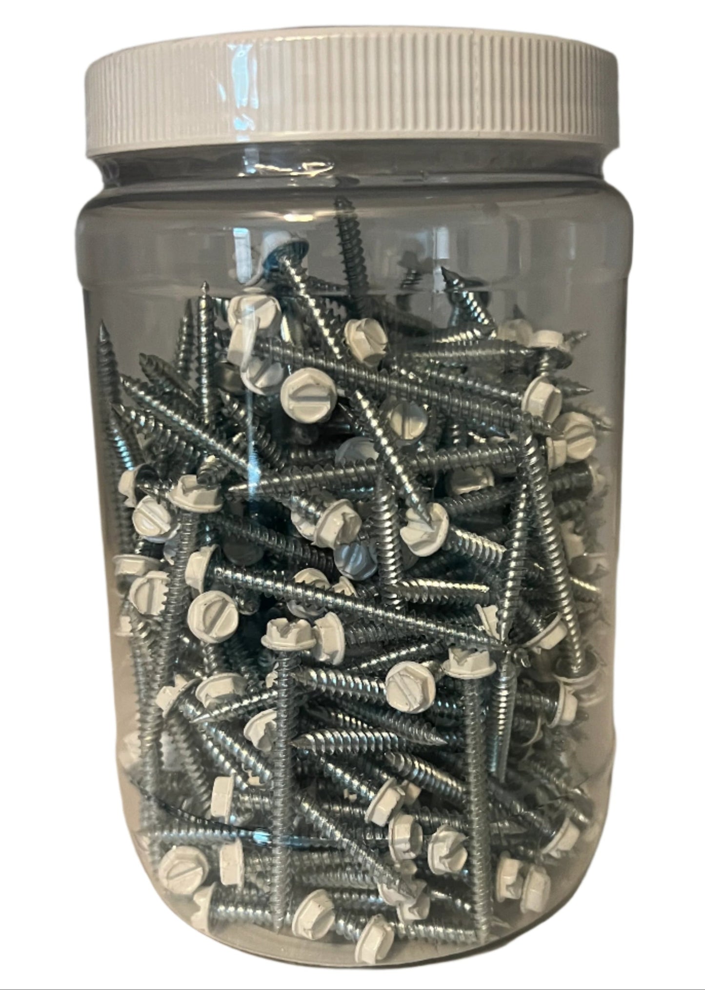#8 X 2" HWH Pierce Point Screws, White QTY: 250