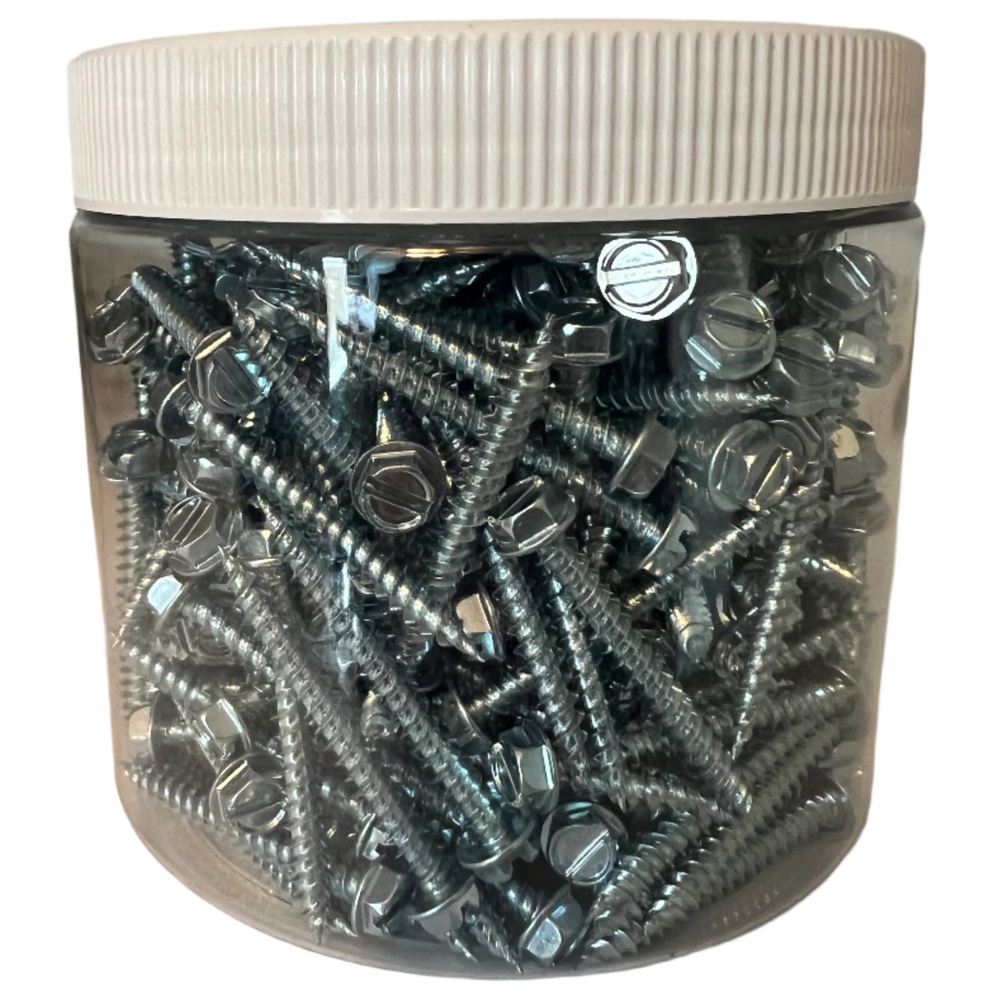 #8 X 1-1/2" HWH Pierce Point Screws, Zinc QTY: 250