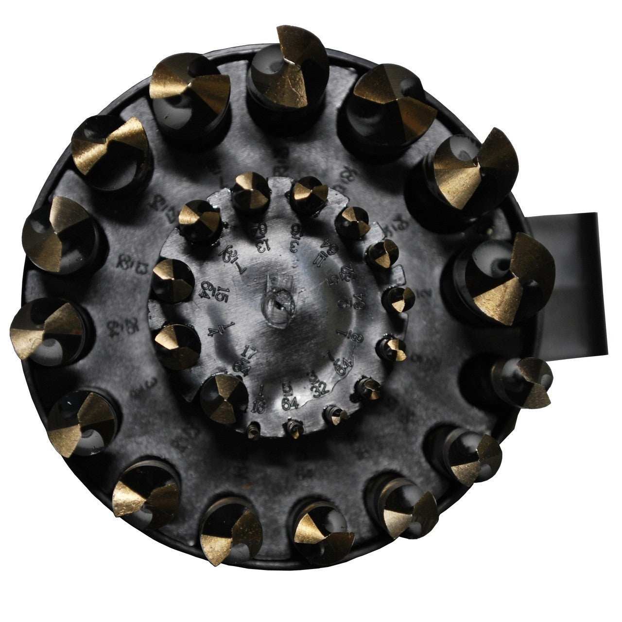 29 Piece HSS Black & Gold Jobber Drill Bit Set, 1/16 - 1/2 x 1/64, Round Shatter Proof Plastic Case