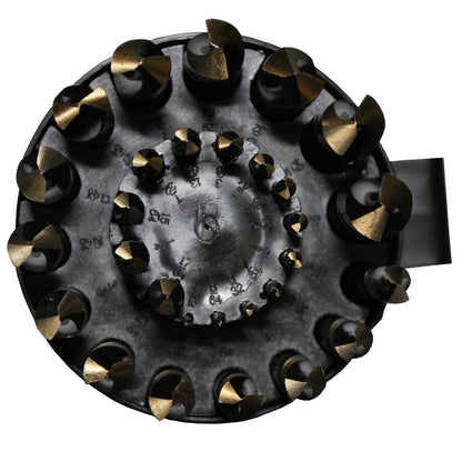 29 Piece HSS Black & Gold Jobber Drill Bit Set, 1/16 - 1/2 x 1/64, Round Shatter Proof Plastic Case