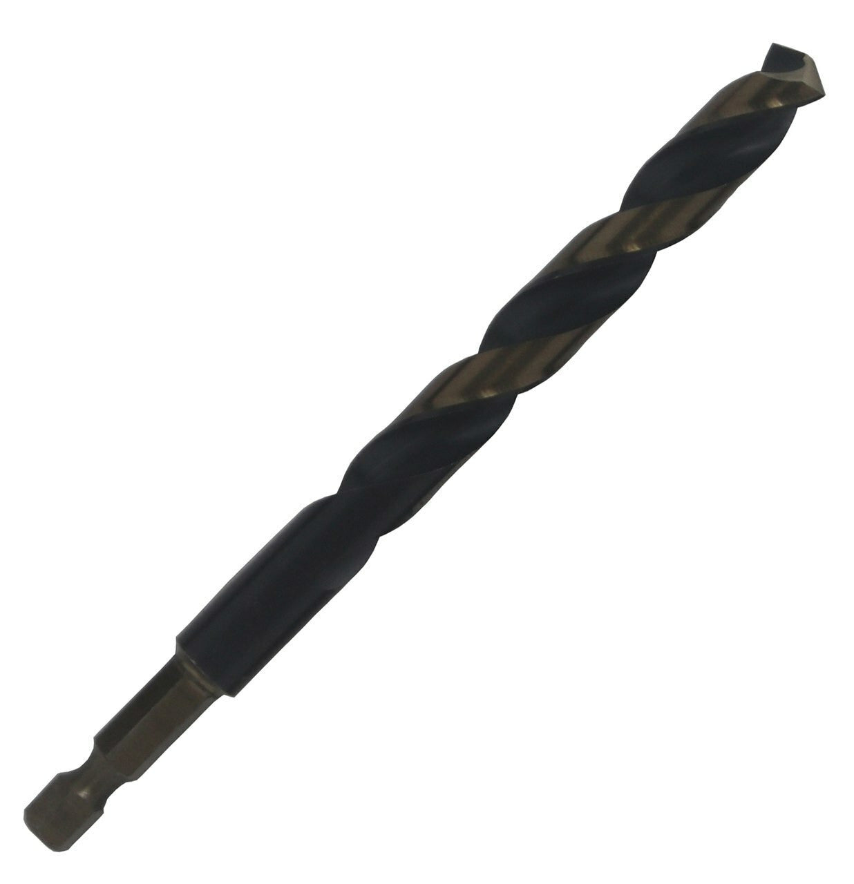 1/2" Hex Shank Black & Gold HSS Drill by Drill America, engineered for performance and durability in demanding applications.