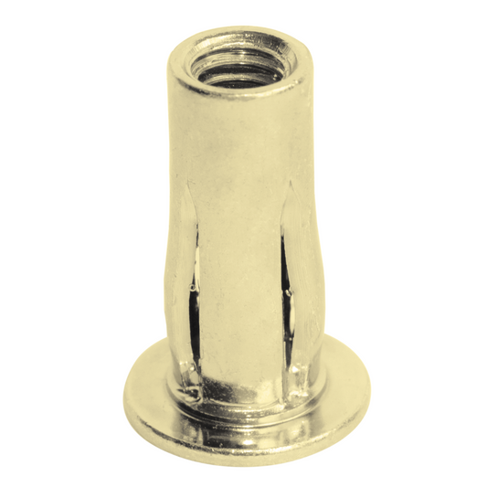 1/4-20 (.020-.280) Pre-Bulbed Threaded Insert (250/box) offers strong threads in thin materials with high-quality Goebel design.