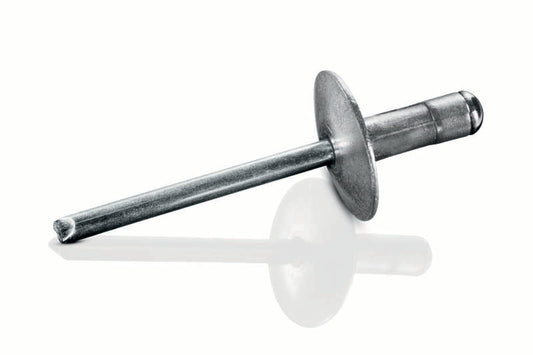  3/16" (.063-.250" Grip) Large Flange Aluminum / Stainless MULTI-Grip Blind Rivet (250 / box)