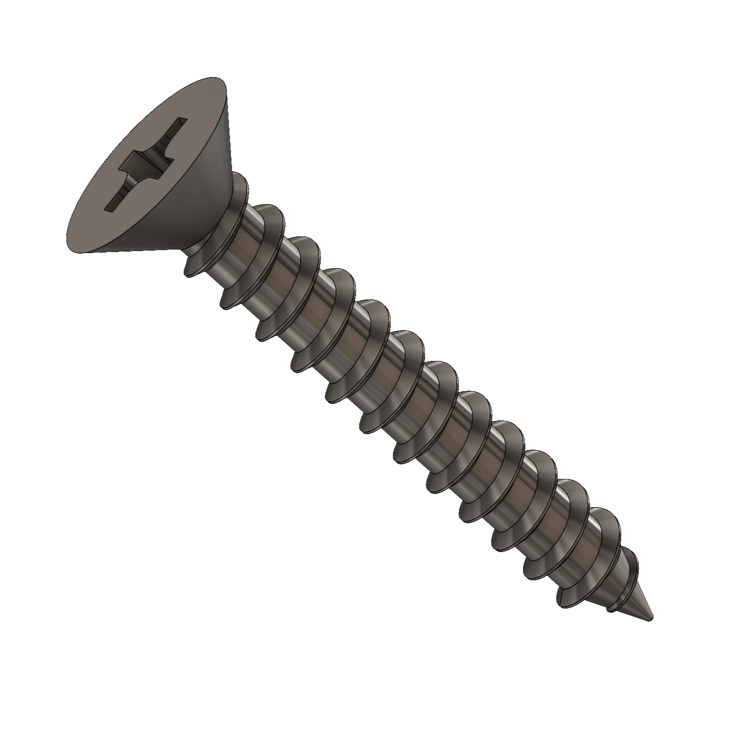 a phillips flat head type-a tapping screw 