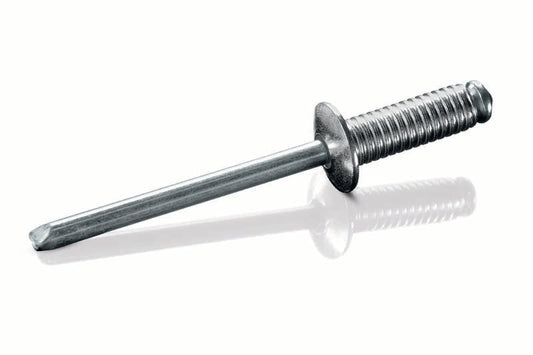  1/8" (.000-0.394" Grip) Dome Head Aluminum/Steel Grooved Blind Rivet (1000/box)