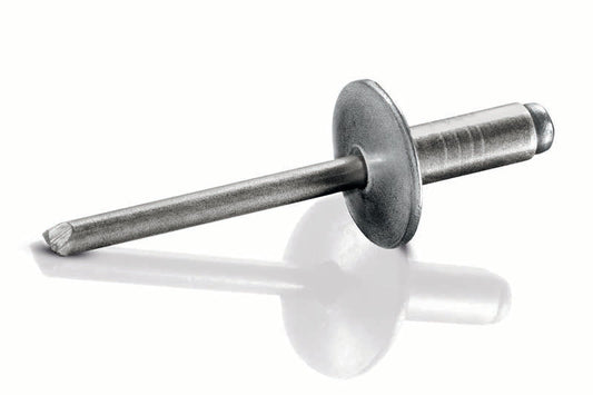 5/32" (.188-.250 Grip) Large Flange Stainless/Stainless Blind Rivet (500/box) delivers secure fastening with durable construction, ideal for sheet metal and ...