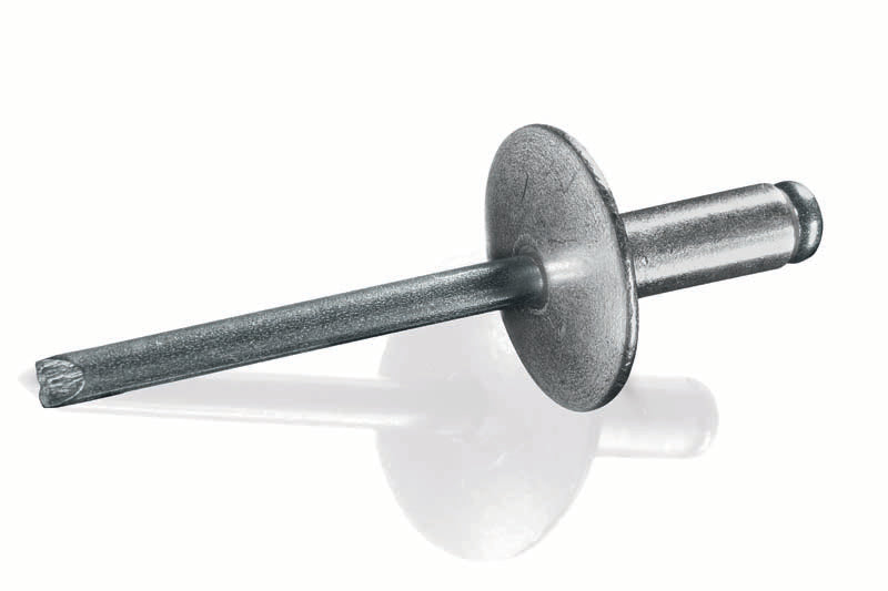 3/16" (.626-.750 Grip) Large Flange Aluminum/Steel Blind Rivet (250/box) delivers secure fastening with durable construction, ideal for sheet metal and assem...
