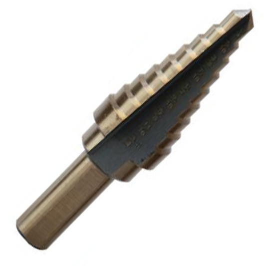 #3 HSS Step Drill Bit, Black and Gold (1/4" - 3/4" x 16ths) by Drill America, engineered for performance and durability in demanding applications.