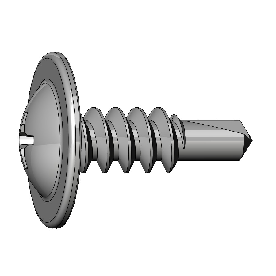 #8 X 1/2" Modified Truss Self-Drilling Sheet Metal Screws, Zinc QTY: 500