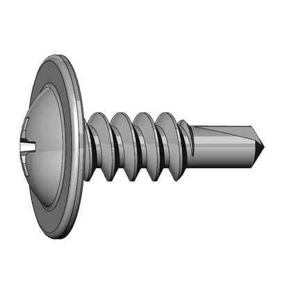 #8 X 1/2" Modified Truss Self-Drilling Sheet Metal Screws, Zinc QTY: 500