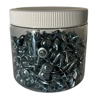 #8 X 1/2" Modified Truss Self-Drilling Sheet Metal Screws, Zinc QTY: 500