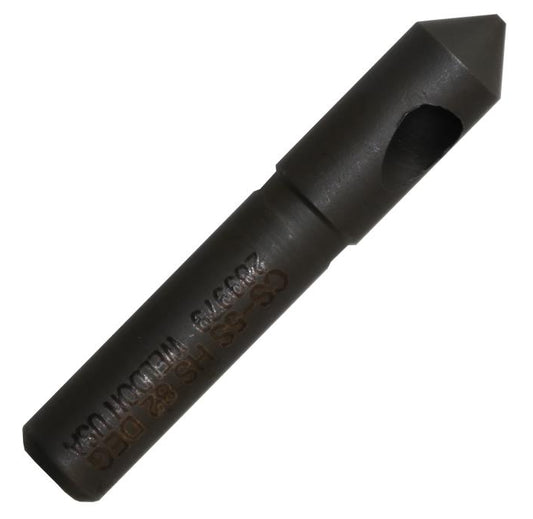 .073"-15/64" 82° Pilotless Weldon Countersink removes sharp edges and burrs efficiently for a smooth, professional finish.