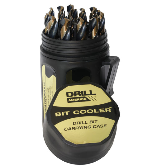1.00 - 13.00mm Black & Gold Jobber Length Drill Index (25 PCS) by Drill America, engineered for performance and durability in demanding applications.