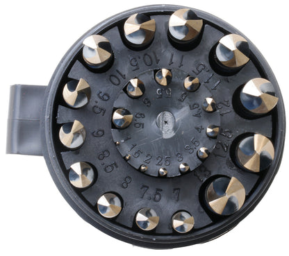 1.00 - 13.00mm Black & Gold Jobber Length Drill Index (25 PCS)