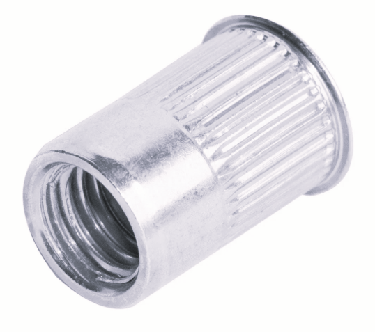 10-24 (.020-.130" Grip) Small Flange Knurled Threaded Insert - Aluminum (250/box) offers strong threads in thin materials with high-quality Goebel design.